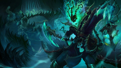 Thresh - league of legends 3 panels canvas - skin posters collection