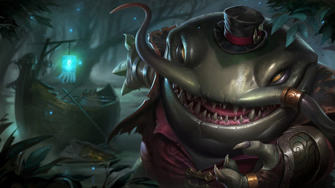 Tahm Kench league of legends 3 panels canvas - skin posters collection