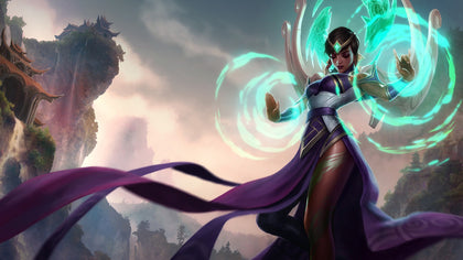 Karma - league of legends 3 panels canvas - skin posters collection
