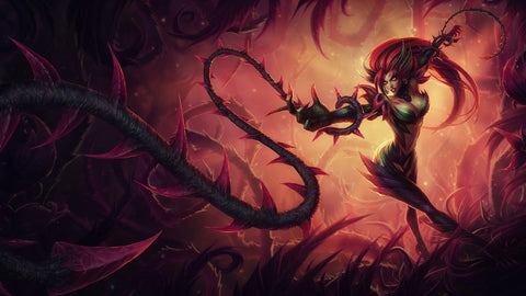 Zyra - League of legends 3 panels canvas - skin posters collection