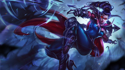 Vayne league of legends 3 panels canvas - skin posters collection
