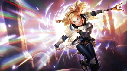 Lux - league of legends 3 panels canvas - skin posters wall decor collection