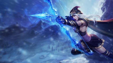 Ashe - League of Legends 3 panels canvas - skin posters collection