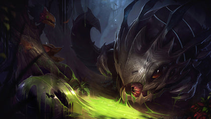 Kog'Maw - league of legends 3 panels canvas - skin wall decor posters collection