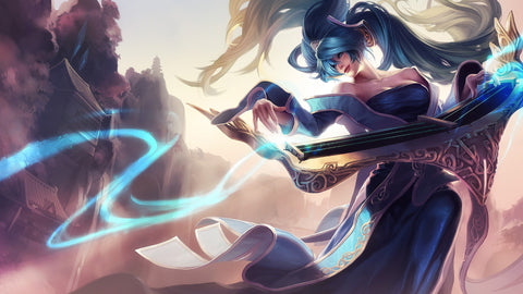 Sona - League of Legends 3 panels canvas - skin posters collection