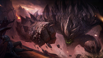 Malphite - League of Legends 3 panels canvas - skin posters collection