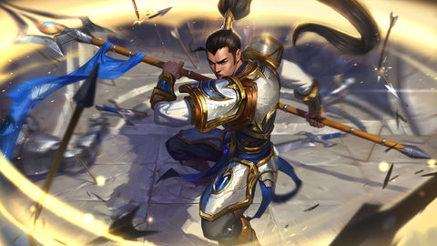 Xin Zhao - league of legends 3 panels canvas - skin wall decor posters collection