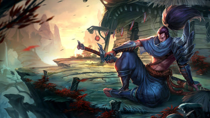 Yasuo league of legends 3 panels canvas - skin posters collection 