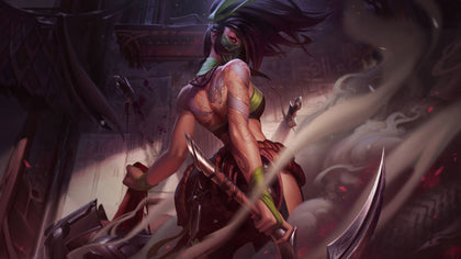 Akali - League of Legends 3 panels canvas - skin posters collection