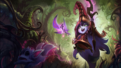 Lulu - league of legends 3 panels canvas - skin wall decor posters collection