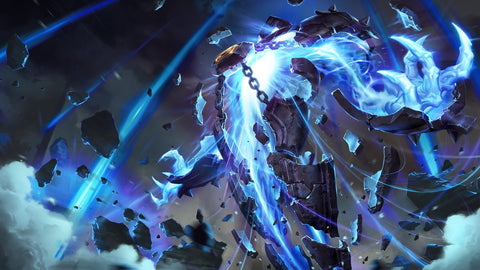 Xerath league of legends 3 panels canvas - skin posters collection
