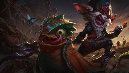 Kled - league of legends 3 panels canvas - skin wall decor posters collection