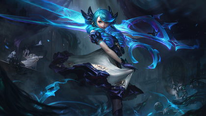 Gwen  - league of legends 3 panels canvas  - skin posters collection