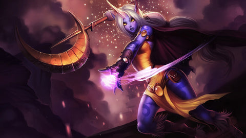 Soraka - league of legends 3 panels canvas - skin wall decor poster collection