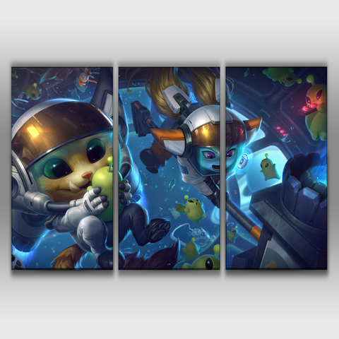 Astronaut Poppy and Gnar Poster