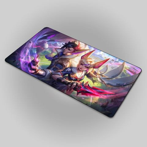 Battle Academia Xayah and Rakan Mousepad