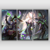 Broken Covenant Jhin, Shen & Aurora Poster