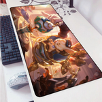 Cafe Cuties Rumble lol gaming mouse pad