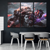 Divine God-King Darius vs Fallen God-King Garen Buy Wall poster