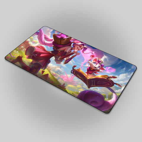 Heartseeker Jinx and Yuumi Mousepad