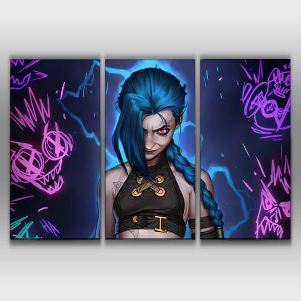 Jinx Arcane 2 Wall Poster | League of Store – leagueofstore.shop