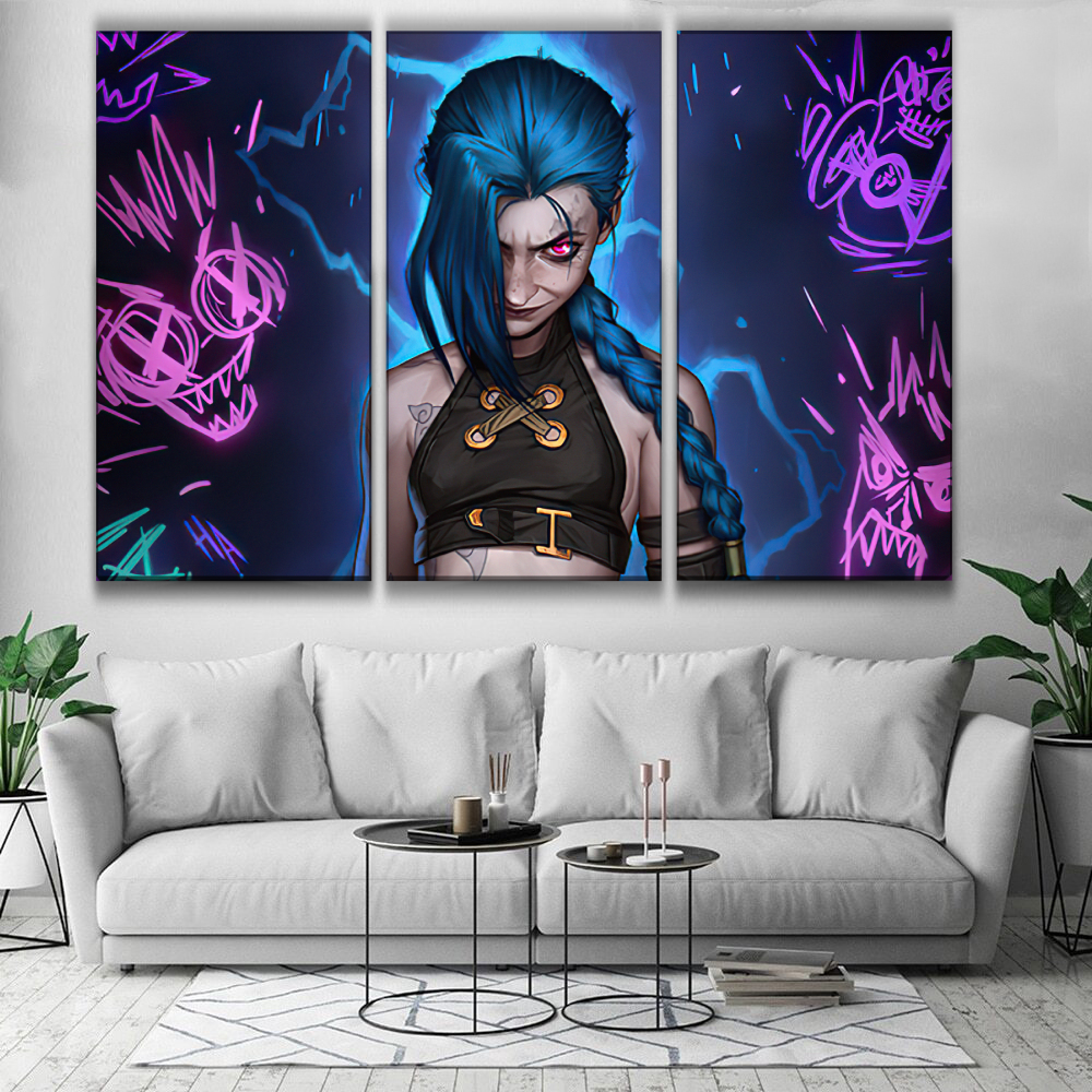 Jinx Arcane 2 Wall Poster | League of Store – leagueofstore.shop