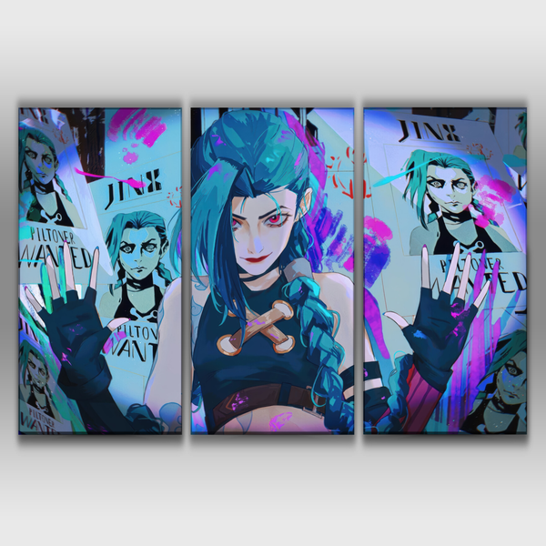 Jinx Wanted Poster Arcane 2 | League of Store – leagueofstore.shop