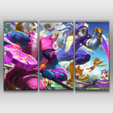 Meowrick and Pretty Kitty Rengar Poster