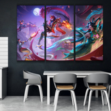 Mythmaker Jhin, Cassiopeia, Nami and Jarvan IV Buy Wall Poster