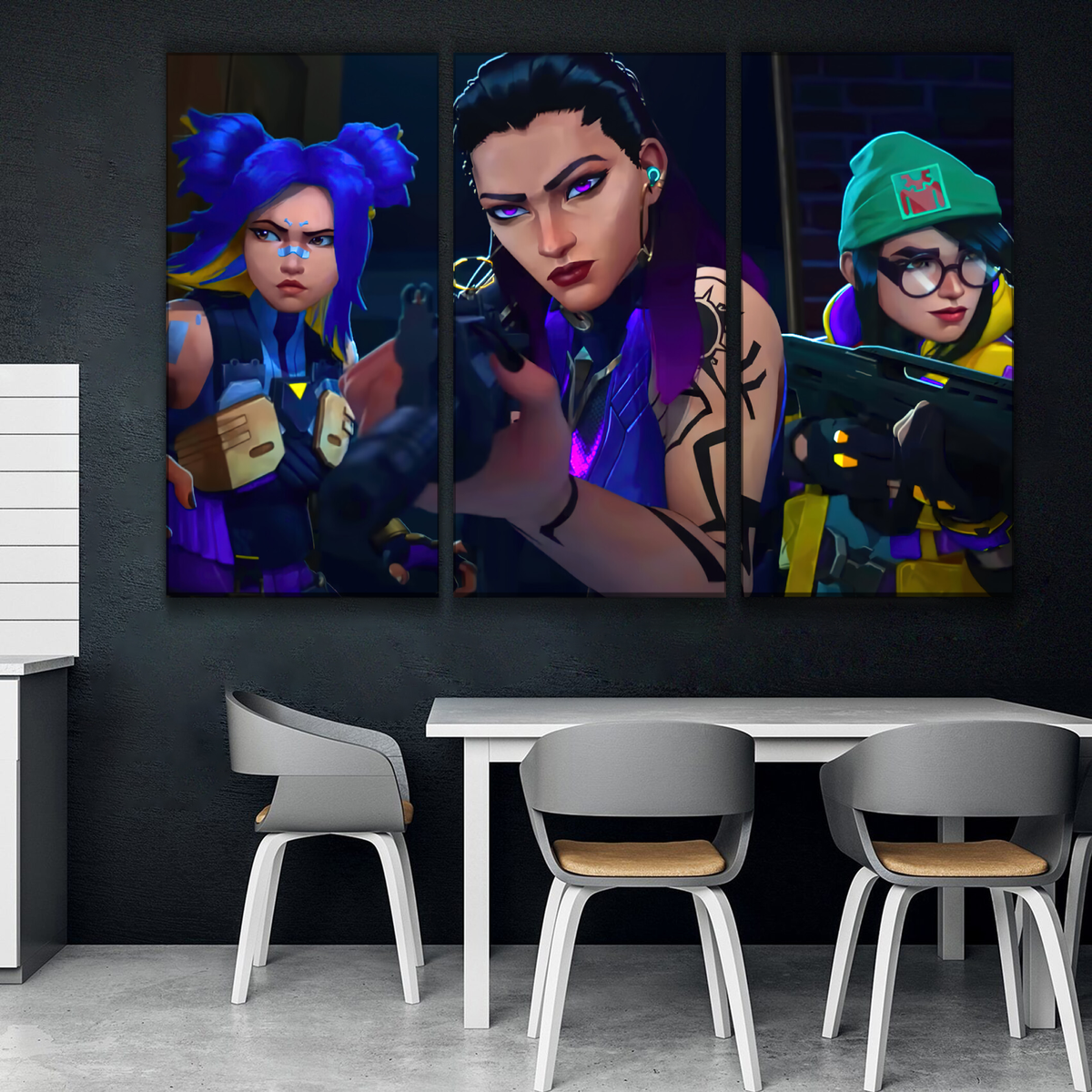 Neon, Reyna and Killjoy Poster | Stunning Canvas Artwork | Buy Now ...