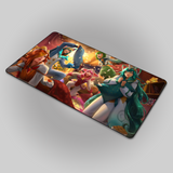 Pajama Guardian Lux, Soraka, Ezreal, Lulu, and Miss Fortune Mousepad