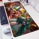PAJAMA GUARDIAN LUX, SORAKA, EZREAL, LULU, AND MISS FORTUNE MOUSE PAD