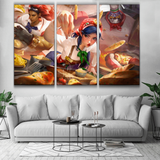 PASTA MAKER ILLAOI, PIZZA CHEF SION AND BREADSTICKS IRELIA POSTER