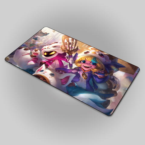 Pengu Cosplay Tristana and Furyhorn Cosplay Veigar Mousepad