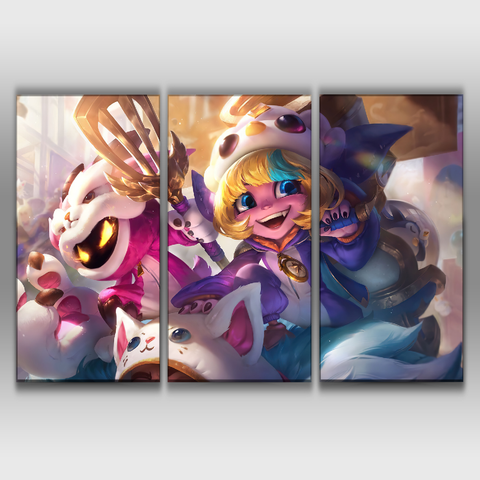 Pengu Cosplay Tristana and Furyhorn Cosplay Veigar Poster