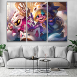 PENGU COSPLAY TRISTANA AND FURYHORN COSPLAY VEIGAR POSTER