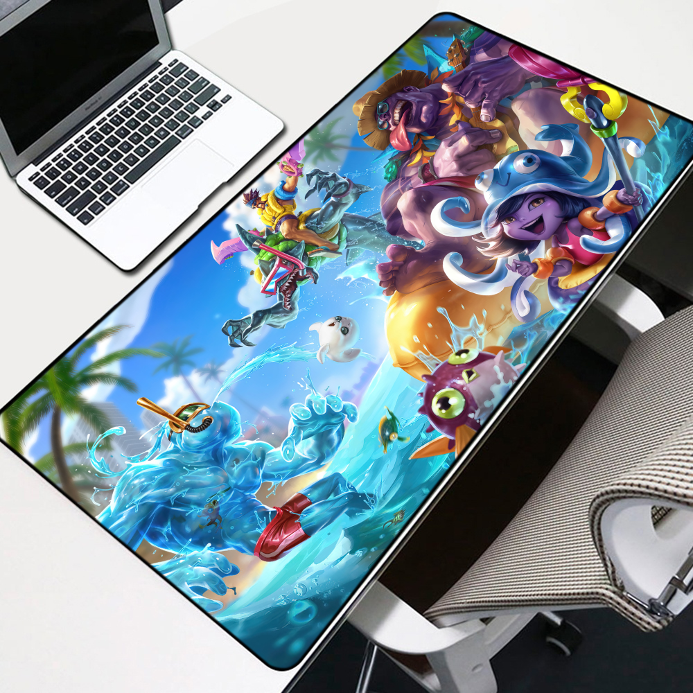 Pool Party Dr.Mundo, Draven, Rek'Sai and Zac Mousepad | League of Store ...