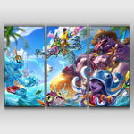 Pool Party Dr.Mundo, Draven, Rek'Sai and Zac Poster