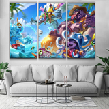 POOL PARTY DR.MUNDO, DRAVEN, REK'SAI AND ZAC POSTER