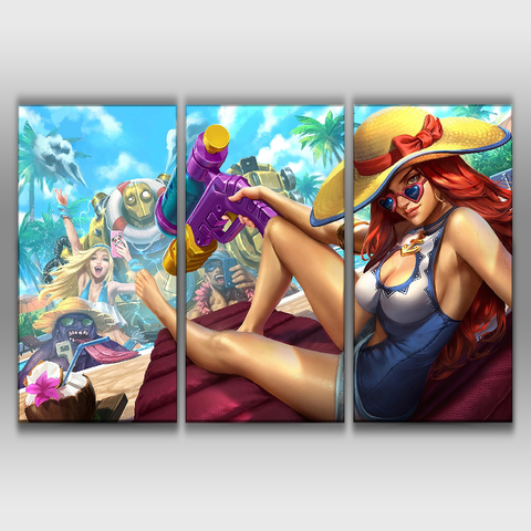 Pool Party Miss Fortune Poster