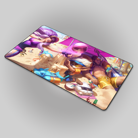 Pool Party Syndra, Heimerdinger and Jarvan IV Mousepad
