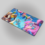 Pool Party Zoe, Caitlyn and Gangplank Mousepad