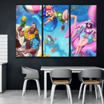 Pool Party Zoe, Caitlyn and Gangplank Buy Wall Poster