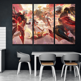 T1 Seraphine, Yunara, Galio, Xin Zhao, and Ambessa Buy Wall Poster