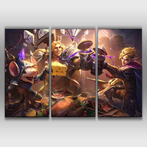 Talon Blackwood, Taric Luminshield and Twitch Shadowfoot Poster
