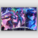 True Damage Know My Name Qiyana, Senna & Yasuo Poster
