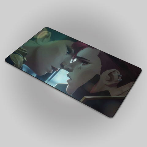 Vi and Caitlyn Kiss Arcane 2 Mousepad