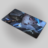 Vi punching Jinx Arcane 2 Mousepad