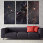 Arcane Jinx league 3 panel canvas wall poster decoration