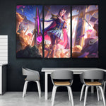 Battle Academia Caitlyn buy online lol 3 panels canvas wall poster